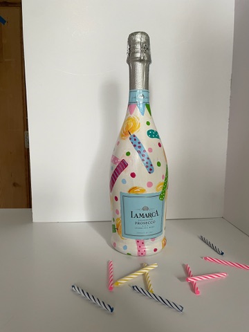 Custom painted bottle example 11