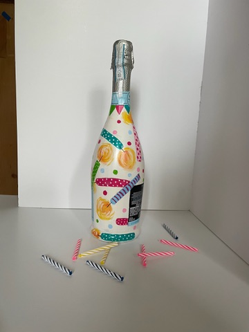 Custom painted bottle example 20