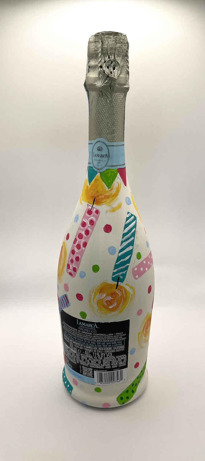 Custom painted bottle example 1