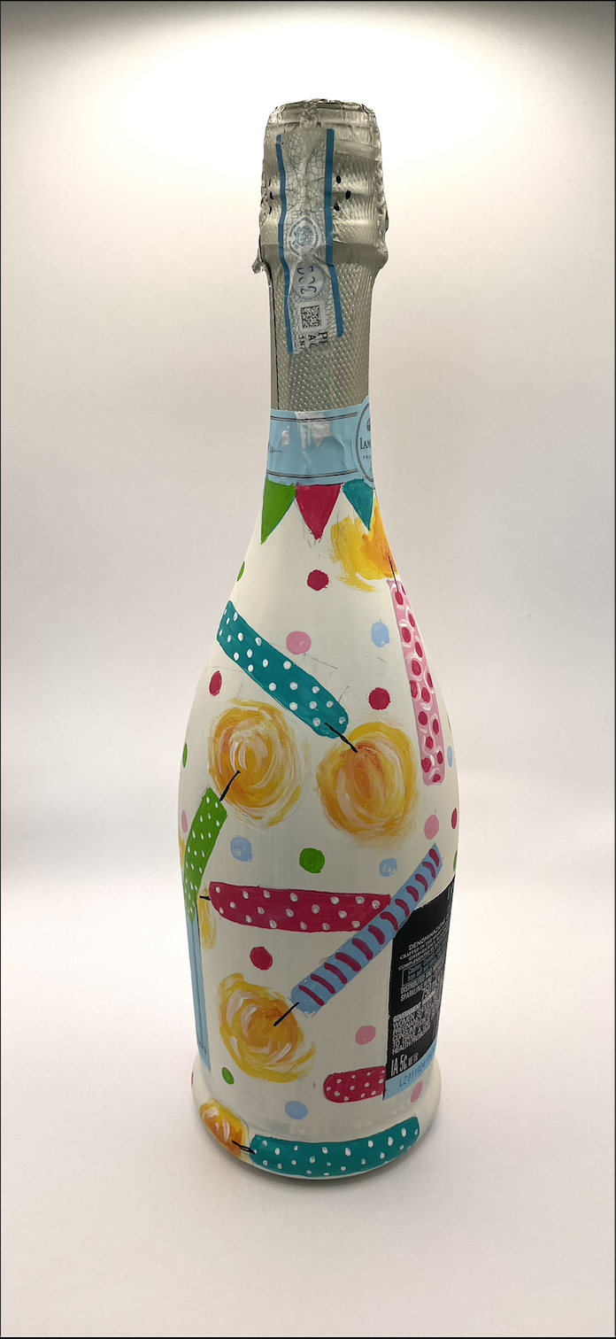 Custom painted bottle example 2
