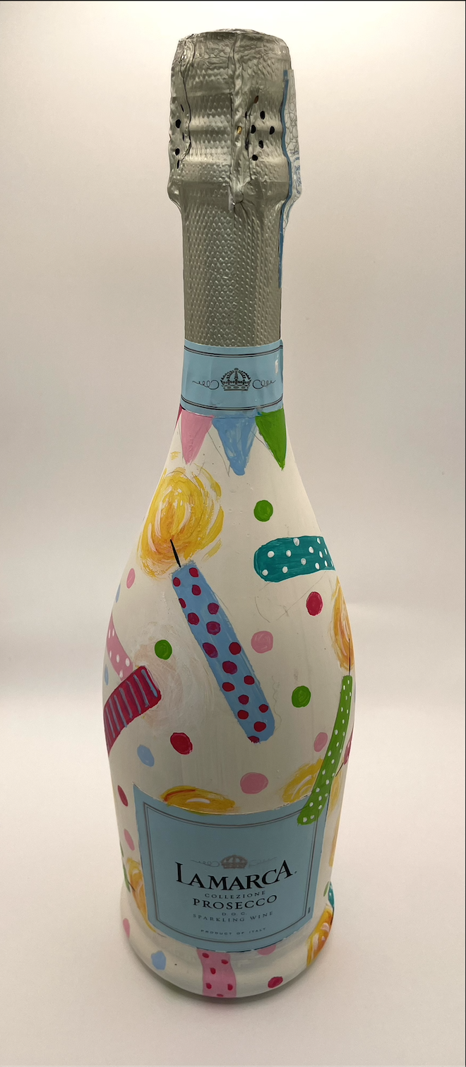 Custom painted bottle example 4