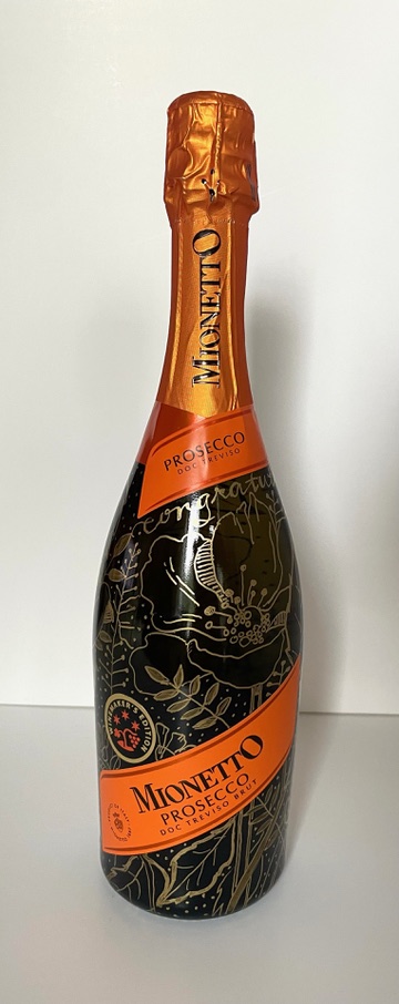 Custom painted bottle example 24